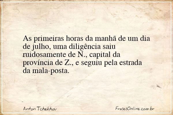 Frase de Anton Tchekhov