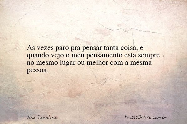 Frase de Ana Carolina