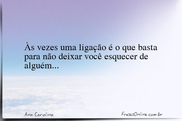 Frase de Ana Carolina
