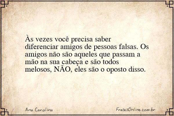 Frase de Ana Carolina