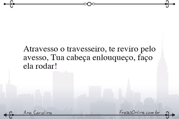 Frase de Ana Carolina