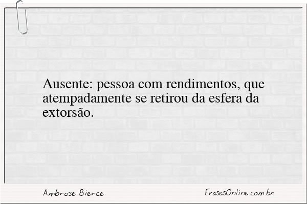Frase de Ambrose Bierce