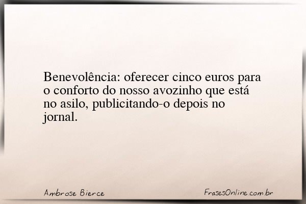 Frase de Ambrose Bierce