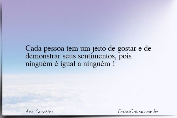 Frase de Ana Carolina