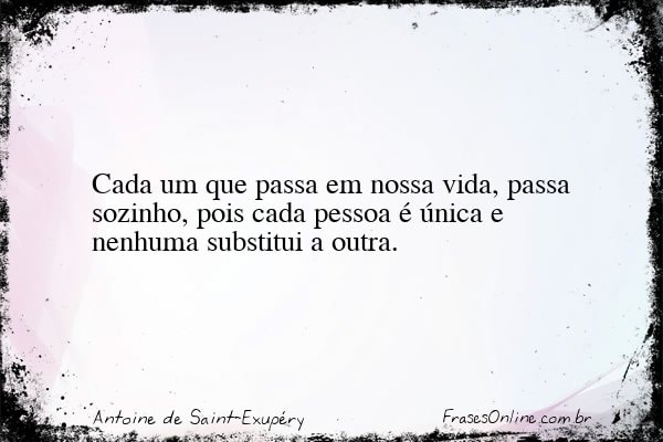 Frase de Antoine de Saint-Exupéry