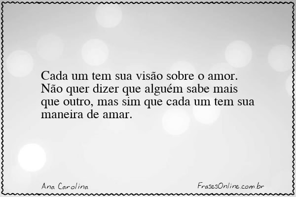 Frase de Ana Carolina