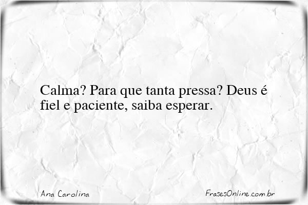 Frase de Ana Carolina