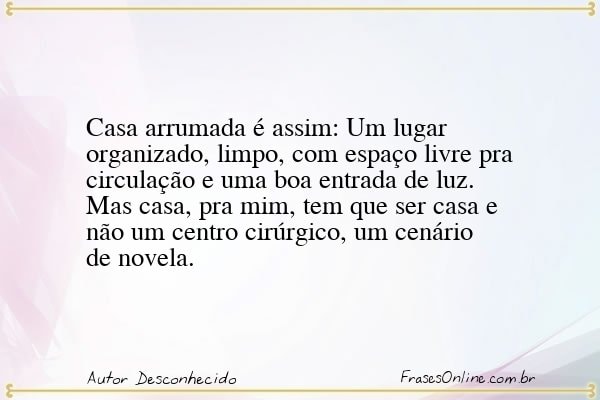 Frase de Autor Desconhecido