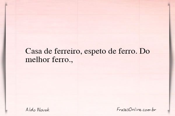 Frase de Aldo Novak