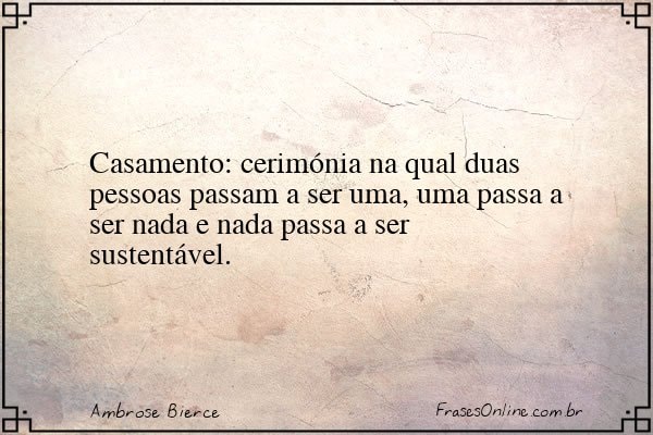 Frase de Ambrose Bierce