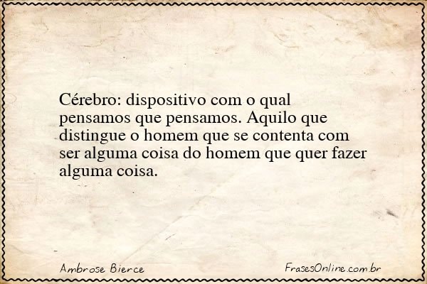 Frase de Ambrose Bierce