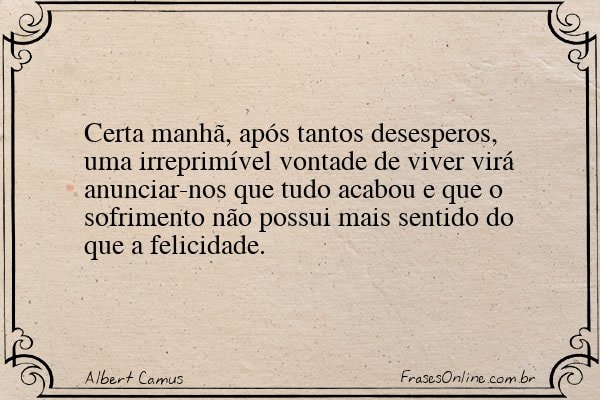 Frase de Albert Camus