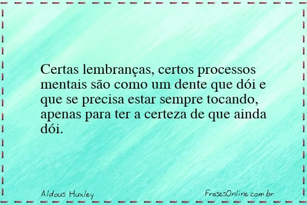 Frase de Aldous Huxley