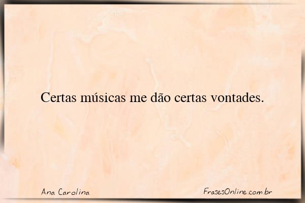 Frase de Ana Carolina