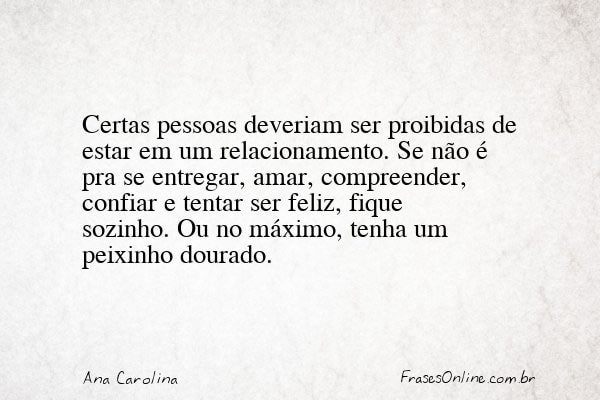 Frase de Ana Carolina