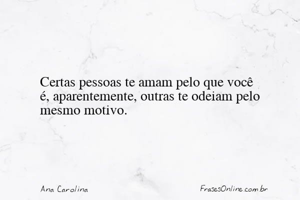 Frase de Ana Carolina