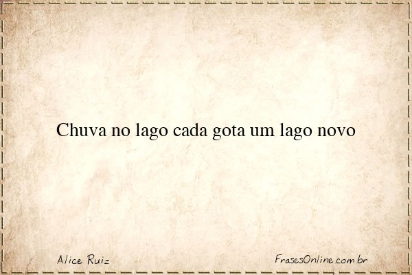 Frase de Alice Ruiz
