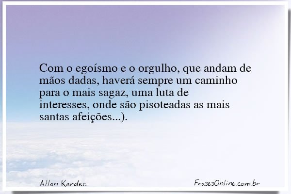 Frase de Allan Kardec