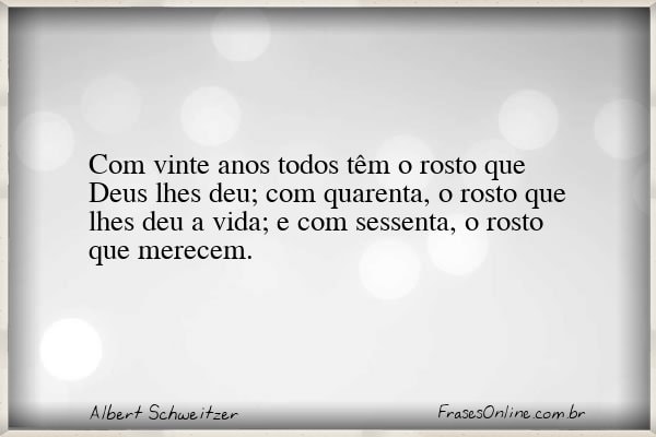 Frase de Albert Schweitzer
