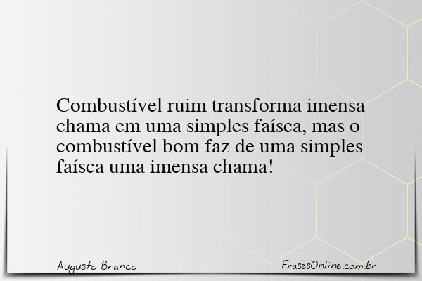 Frase de Augusto Branco