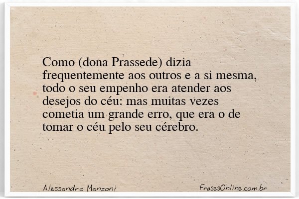 Frase de Alessandro Manzoni
