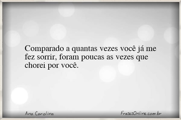 Frase de Ana Carolina