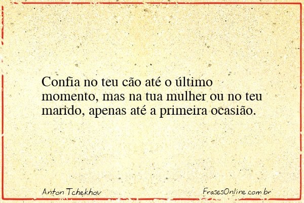 Frase de Anton Tchekhov