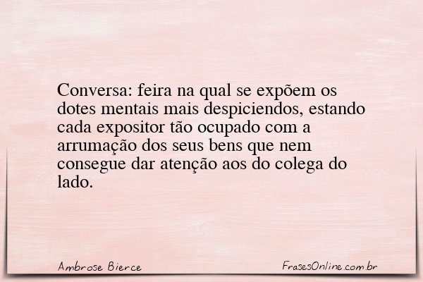 Frase de Ambrose Bierce