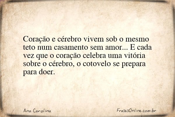 Frase de Ana Carolina