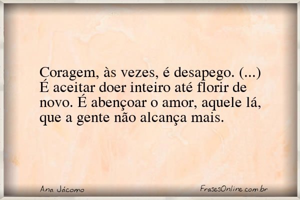 Frase de Ana Jácomo