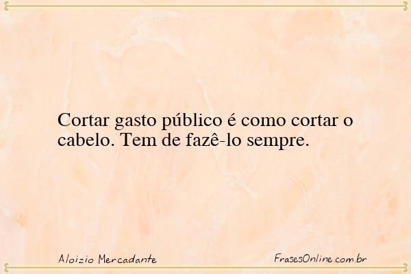 Frase de Aloizio Mercadante