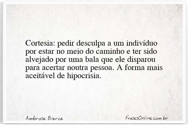 Frase de Ambrose Bierce