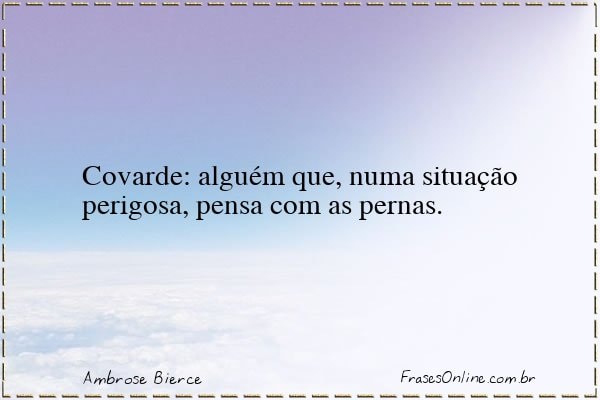Frase de Ambrose Bierce