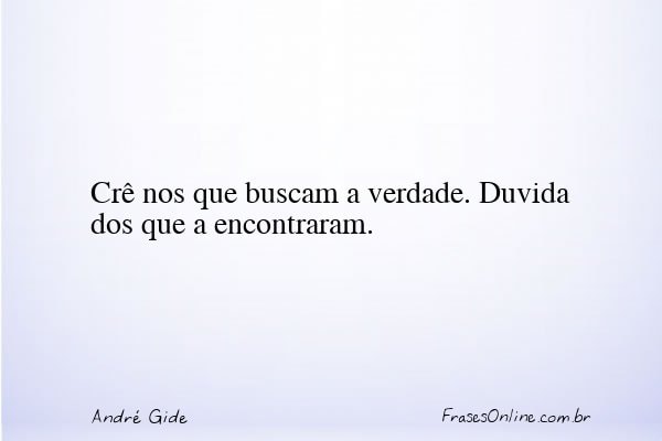 Frase de André Gide