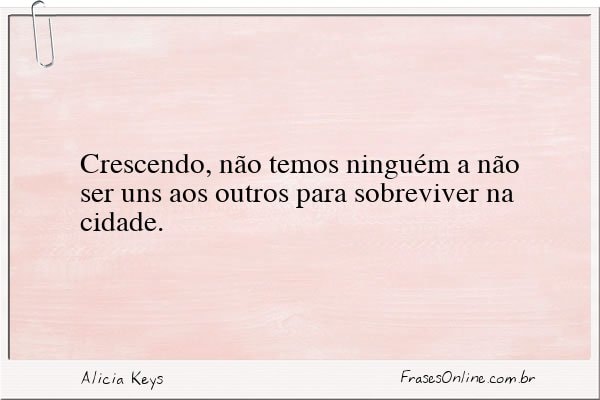 Frase de Alicia Keys