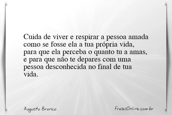 Frase de Augusto Branco