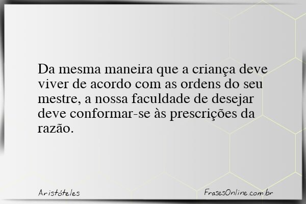 Frase de Aristóteles