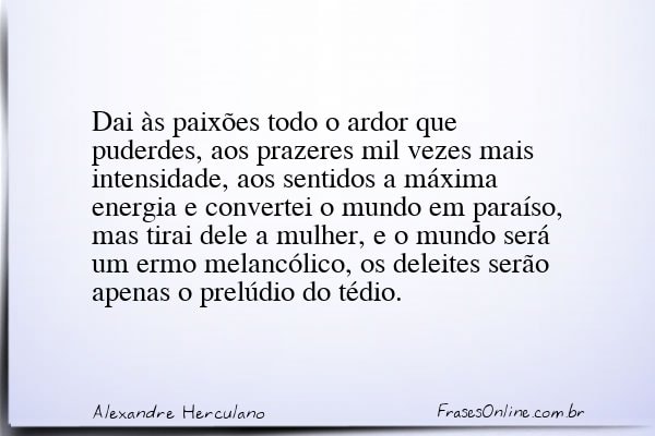 Frase de Alexandre Herculano