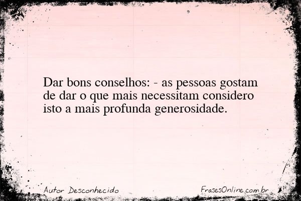 Frase de Autor Desconhecido