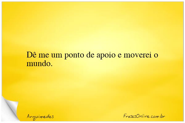 Frase de Arquimedes
