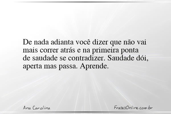 Frase de Ana Carolina