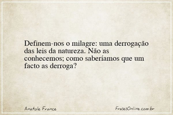 Frase de Anatole France