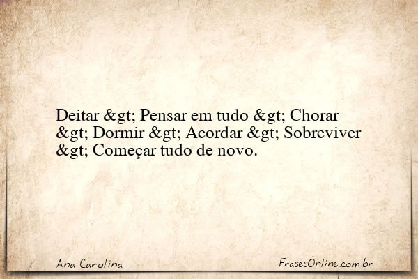 Frase de Ana Carolina