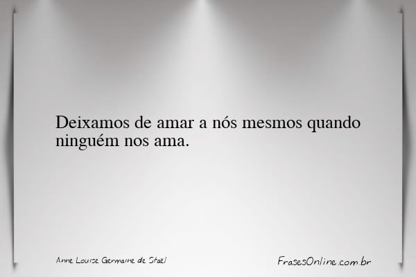 Frase de Anne Louise Germaine de Staël