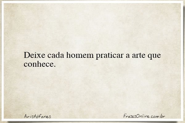 Frase de Aristófanes