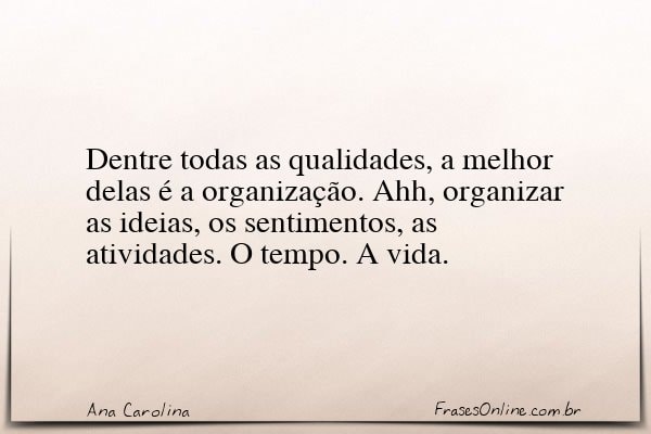 Frase de Ana Carolina