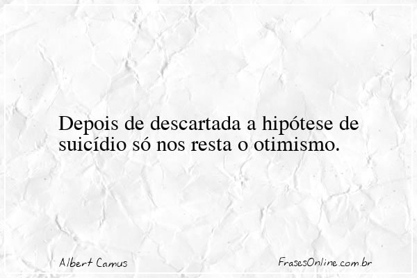 Frase de Albert Camus