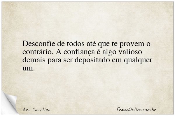 Frase de Ana Carolina