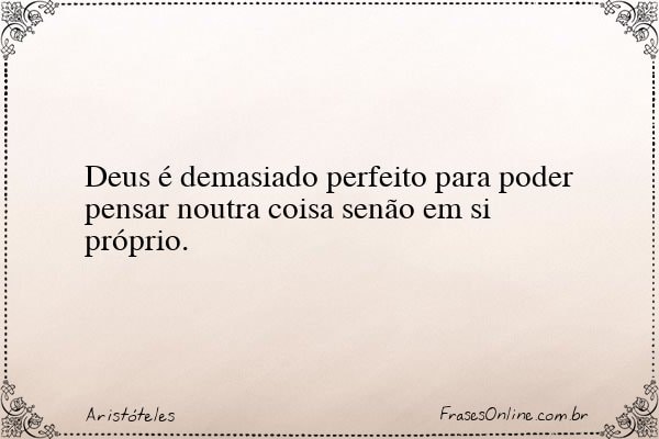 Frase de Aristóteles