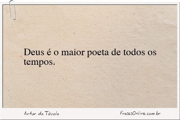 Frase de Artur da Távola